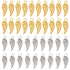 SUNNYCLUE 200Pcs 2 Colors Tibetan Style Alloy Pendants TIBEP-SC0002-68-1