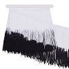 Fingerinspire 2M Two Tone Polyester Tassel Ribbon OCOR-FG0002-37C-1