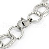 Tarnish Resistant Fashionable 304 Stainless Steel Cuban Link Chain Bracelets STAS-A028-B058P-2