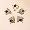 Bohemia Style Natural Amethyst Pendants BOHO-PW0001-060D-02-1