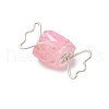 4Pcs 4 Colors Electroplated Natural Quartz Pendants PALLOY-TA00224-02-4
