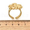 304 Stainless Steel Open Cuff Ring for Women RJEW-A053-06G-01-5