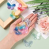 40Pcs 8 Colors Electroplate Transparent Acrylic Pendants PACR-CJ0001-16-5