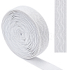 Non-slip Transparent Silicone Polyester Elastic Band SRIB-WH0011-031A-02-1