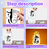 PVC Lamp Film for DIY Colorful Light Hanging Lamp Frosted Glass Jar DIY-WH0408-025-4