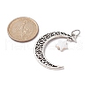Alloy Moon Pendants PALLOY-JF02290-02-2