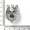 Alloy with Glass Pendants FIND-G067-04AS-3