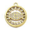 Ion Plating(IP) 304 Stainless Steel Rhinestone Pendants STAS-U034-06G-1