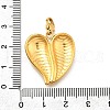 Heart 304 Stainless Steel Pendant Decorations STAS-R159-41G-05-3