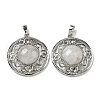 Natural Quartz Crystal Rock Crystal Pendants G-Q158-03D-1