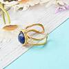 Natural Mixed Gemstone Cuff Ring RJEW-JR00365-3