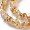 Natural Citrine Beads Strands X-G-S362-105B-3
