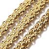 Ion Plating(IP) 304 Stainless Steel Woven Link Chains CHS-S012-02G-1