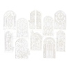 10Pcs 10 Styles Paper Self-Adhesive Stickers STIC-P011-C04-2