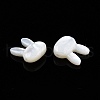Natural White Shell Mother of Pearl Shell Beads SSHEL-N032-46-1