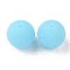 Luminous Round Food Grade Silicone Beads SIL-TAC0007-04C-1