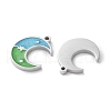 304 Stainless Steel Enamel Charms STAS-M102-21P-03-2