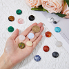 SUPERFINDINGS 16Pcs 16 Style Natural & Synthetic Mixed Gemstone Cabochons G-FH0002-31-4