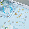 SOFPLATE 240Pcs 6 Styles Alloy Bead Frames FIND-SP0002-53-4