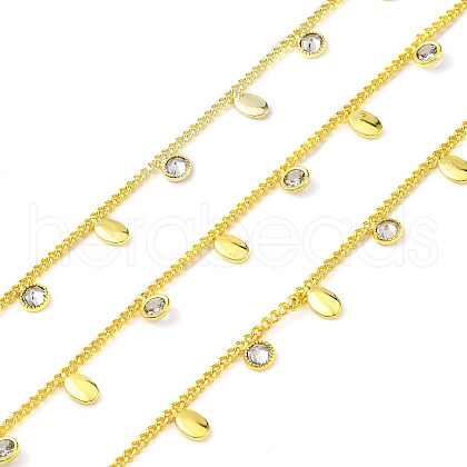 Handmade Brass Curb Chains CHC-L050-03G-02-1