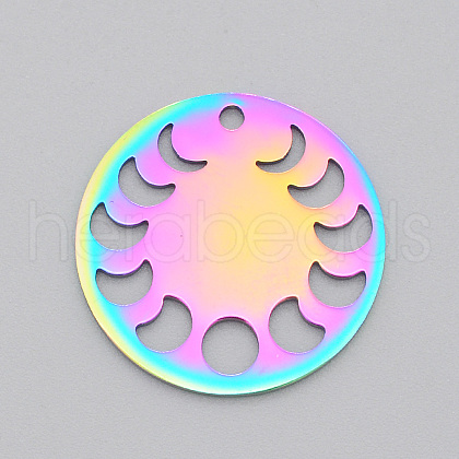 Ion Plating(IP) 201 Stainless Steel Pendants STAS-S105-LA520-1