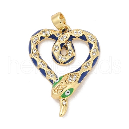 Brass Micro Pave Cubic Zirconia Pendants KK-R221-01G-04-1
