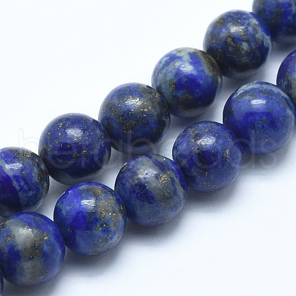 Natural Lapis Lazuli Beads Strands X-G-E483-17-8mm-1