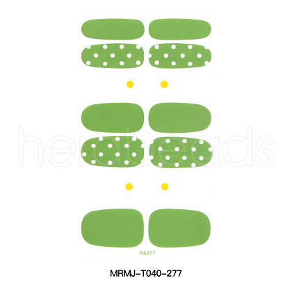 Polka Dot Style Full Cover Nail Wraps Stickers MRMJ-T040-277-1