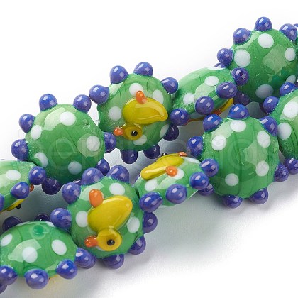 Handmade Lampwork Beads X1-LAMP-J092-01B-1