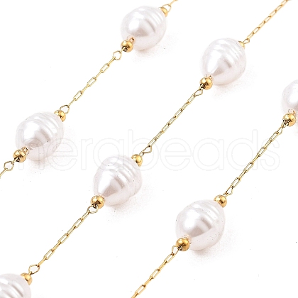 Ion Plating(IP) 304 Stainless Steel Paperclip Chains CHS-P018-03G-G-1