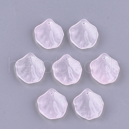 Transparent Spray Painted Glass Pendants GLAA-S183-26A-1
