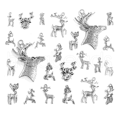 Tibetan Style Alloy Pendants TIBE-CJ0001-06-RS-1