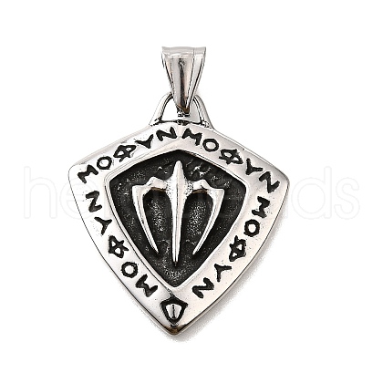 304 Stainless Steel Pendants STAS-R163-01AS-1