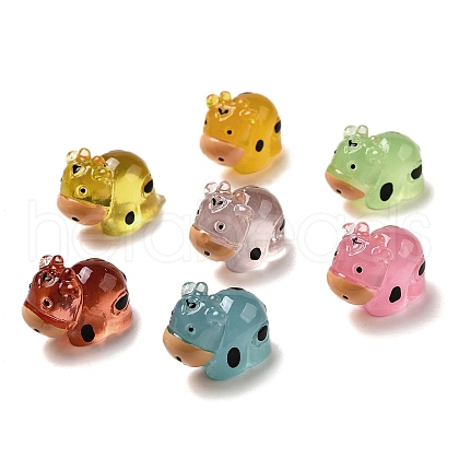 Translucent Resin Cut Cow Ornament RESI-E059-10-1