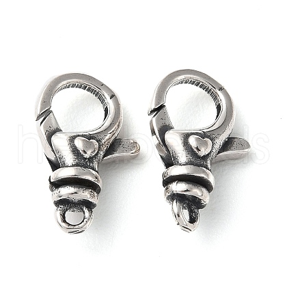 925 Thailand Sterling Silver Lobster Claw Clasps STER-D003-02AS-1