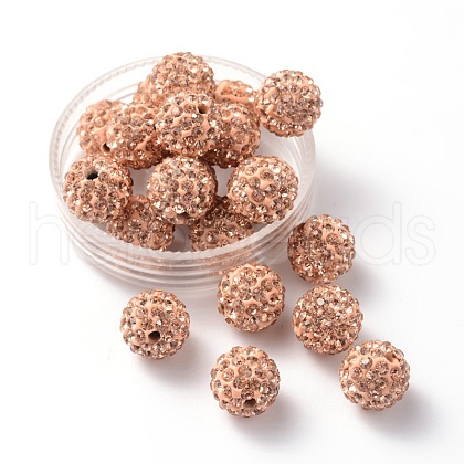 Pave Disco Ball Beads RB-Q195-14mm-362-1