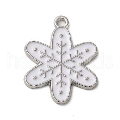 Winter Theme Alloy Enamel Pendants ENAM-M002-05T-P-1