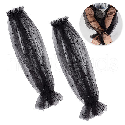 Nylon Mesh Stretch Oversleeves FIND-WH0152-660A-1