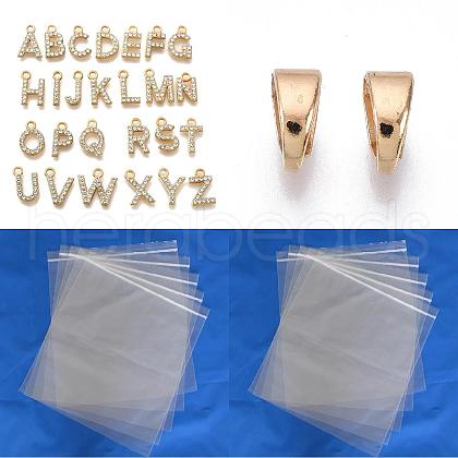 26Pcs Alloy with Crystal Rhinestone Charms PALLOY-JF03697-1