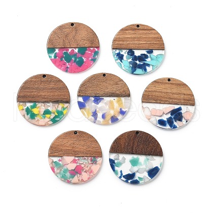 Resin and Walnut Pendants FIND-R051-05-1