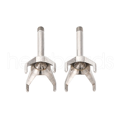 304 Stainless Steel Stud Earring Findings STAS-B091-02C-06P-1