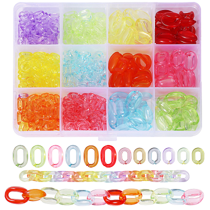 CHGCRAFT Transparent Acrylic Linking Rings TACR-CA0001-30-1