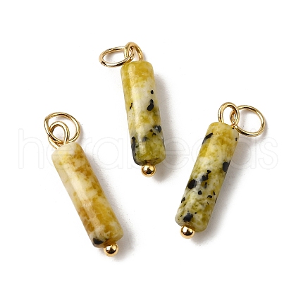 Natural Yellow Turquoise(Jasper) Pendants STAS-C120-01G-07-1