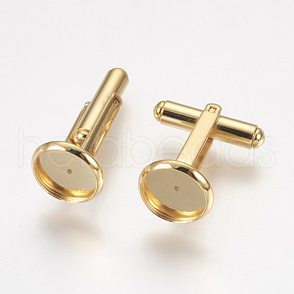 304 Stainless Steel Cuffinks X-STAS-G187-23G-10mm-1