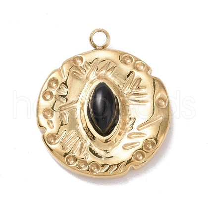 304 Stainless Steel Pendants STAS-A063-09G-1