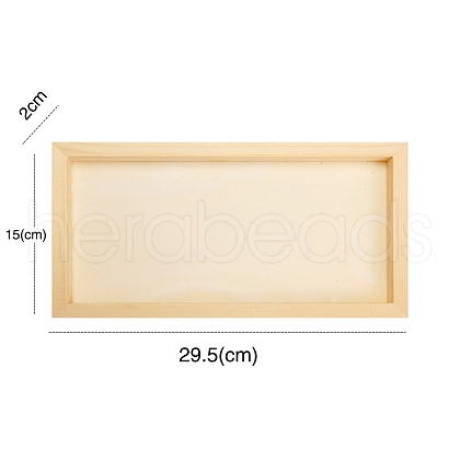 Unfinished Blank Wooden Clay Photo Frame PW-WG449CF-07-1