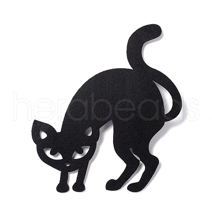 Wool Felt Cat Party Decorations AJEW-P101-05C-1