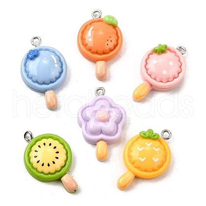 Opaque Resin Pendants CRES-D313-05P-1