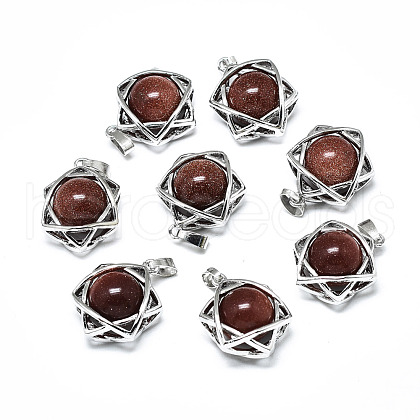 Synthetic Goldstone Pendants G-R485-01D-1