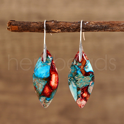 Bohemian Style Emperor Stone Dangle Earrings SL3554-2-1